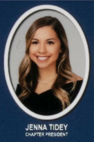 Beta Beta Chapter Composite Detail, Jenna Tidey, 2015-2016