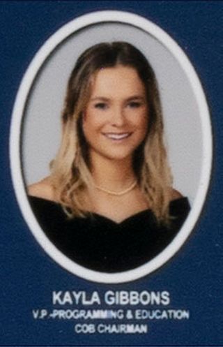 Beta Beta Chapter Composite Detail, Kayla Gibbons, 2016-2017