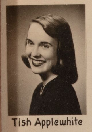 Beta Beta Chapter Composite Detail, Tish Applewhite, 1952