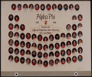 Epsilon Chi Chapter Scrapbook, 1984-1985, Page 21