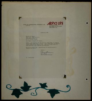 Epsilon Chi Chapter Scrapbook, 1977-1979, Page 86