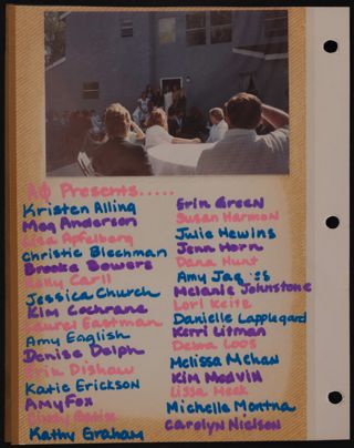 Epsilon Chi Chapter Sigma New Member Class Scrapbook, Page 22