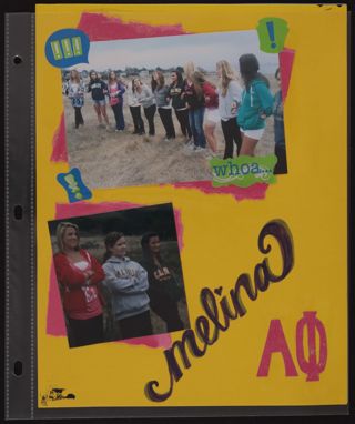 Epsilon Chi Chapter Alpha Chi Pledge Class Scrapbook, Page 21