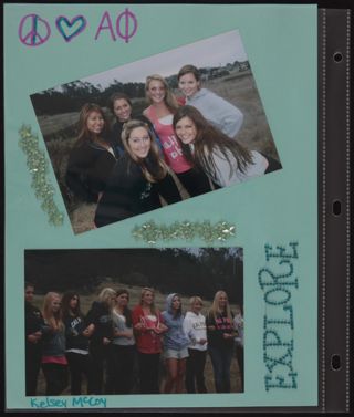 Epsilon Chi Chapter Alpha Chi Pledge Class Scrapbook, Page 32