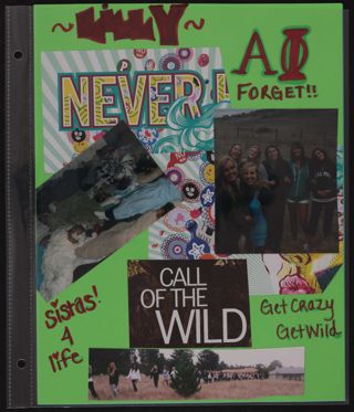 Epsilon Chi Chapter Alpha Chi Pledge Class Scrapbook, Page 13