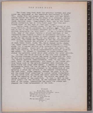 Epsilon Chi Chapter Alpha Phi Memorabilia Scrapbook, Page 20
