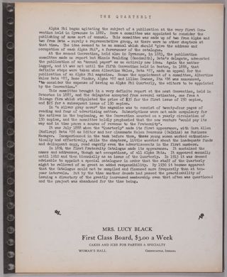 Epsilon Chi Chapter Alpha Phi Memorabilia Scrapbook, Page 19