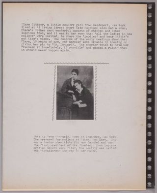 Epsilon Chi Chapter Alpha Phi Memorabilia Scrapbook, Page 4