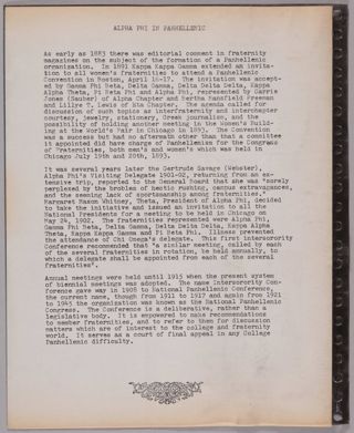 Epsilon Chi Chapter Alpha Phi Memorabilia Scrapbook, Page 22