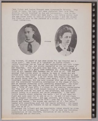 Epsilon Chi Chapter Alpha Phi Memorabilia Scrapbook, Page 8