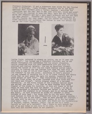 Epsilon Chi Chapter Alpha Phi Memorabilia Scrapbook, Page 6