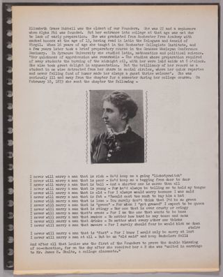 Epsilon Chi Chapter Alpha Phi Memorabilia Scrapbook, Page 5