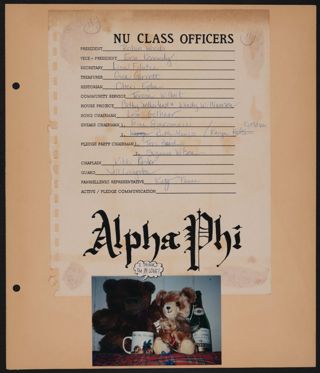 Epsilon Chi Chapter Nu Pledge Class Scrapbook, Page 25