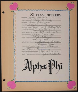 Epsilon Chi Chapter Xi Pledge Class Scrapbook, Page 5