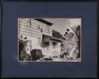 Side View of Epsilon Chi Chapter House Framed Photograph