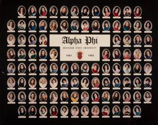 Beta Beta Chapter Composite Photograph, 1981-1982