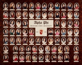 Beta Beta Chapter Composite Photograph, 1980-1981