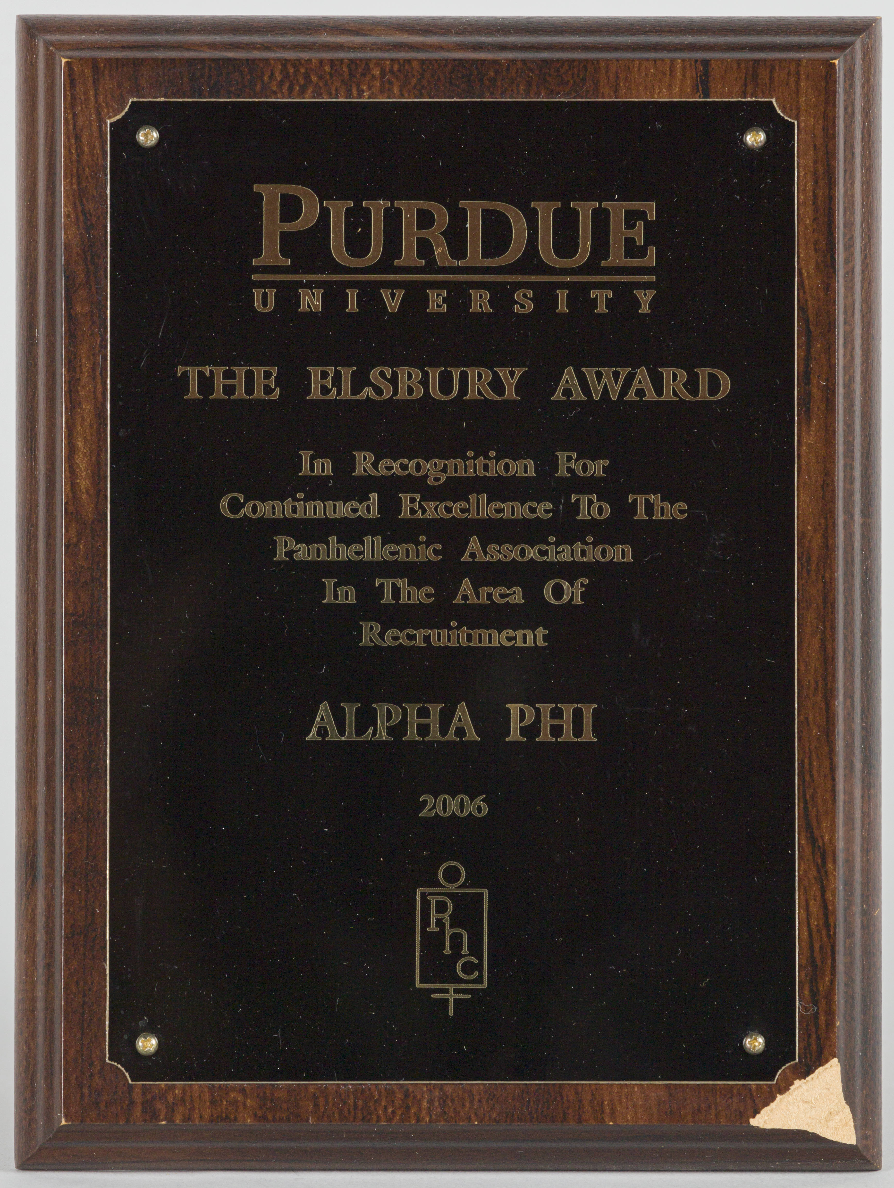 Delta Mu Chapter Presented With Elsbury Award
