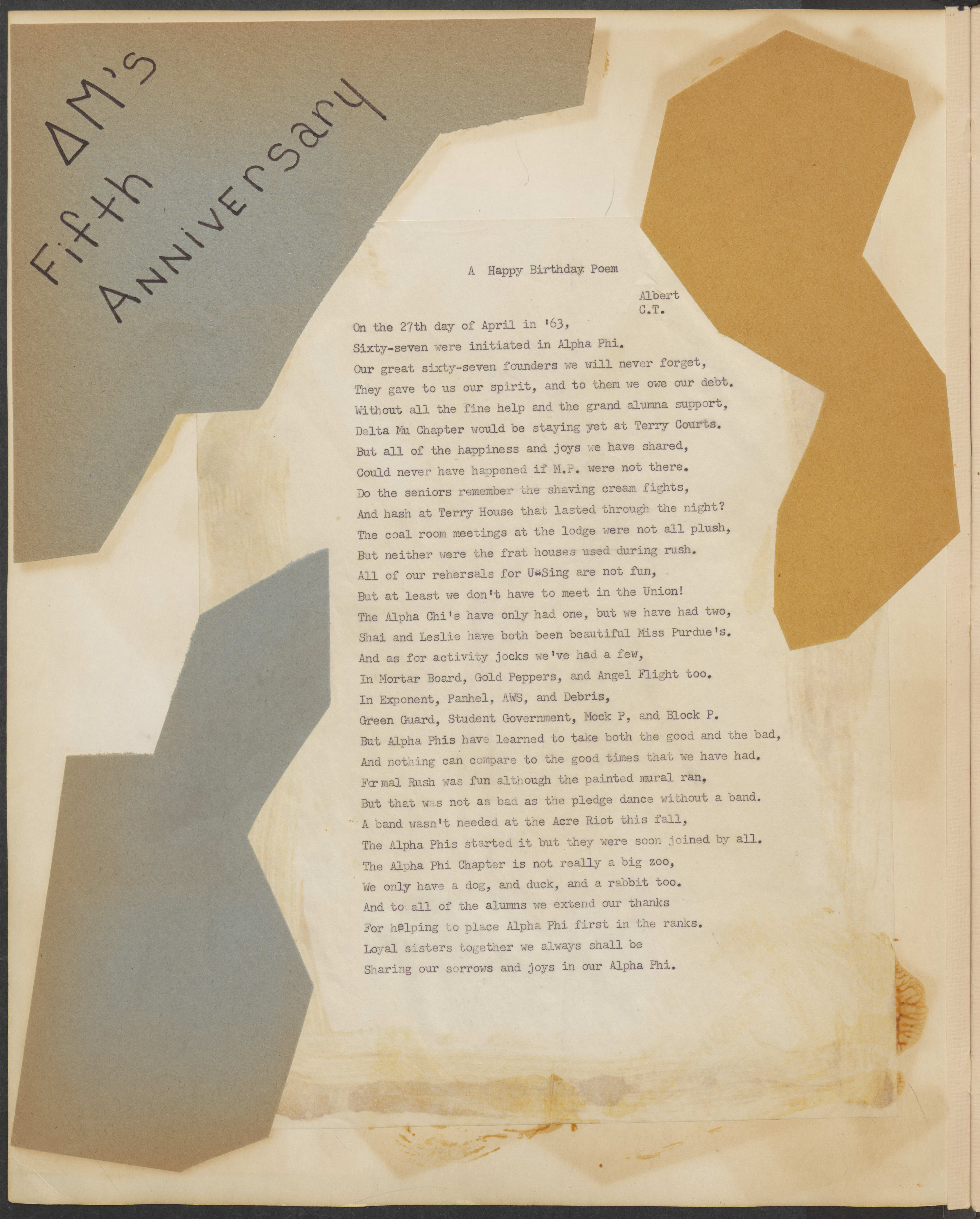 Delta Mu Chapter 5th Anniversary