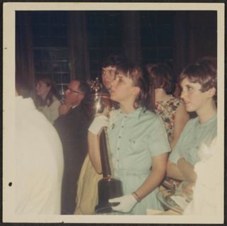 Lynn Marble and Katherine Marschke at Purdue University Sing Photograph, May 1967