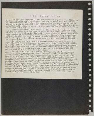 Alpha Phi Memorabilia for Delta Mu Chapter Scrapbook, Page 20