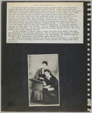 Alpha Phi Memorabilia for Delta Mu Chapter Scrapbook, Page 2
