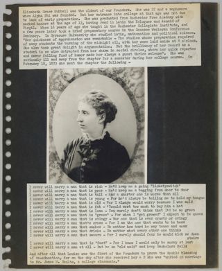 Alpha Phi Memorabilia for Delta Mu Chapter Scrapbook, Page 3