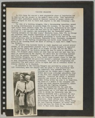 Alpha Phi Memorabilia for Delta Mu Chapter Scrapbook, Page 21