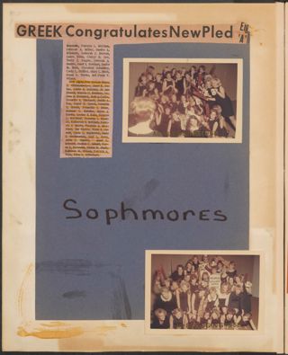 Delta Mu Chapter Scrapbook, 1968, Page 4