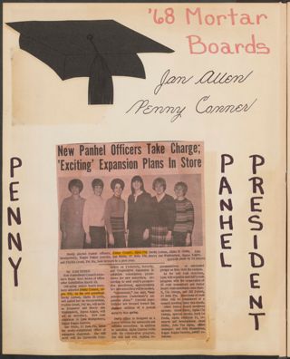 Delta Mu Chapter Scrapbook, 1968, Page 2