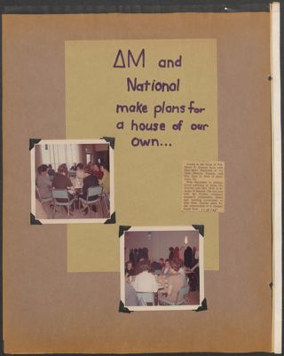 Delta Mu Chapter Scrapbook, 1963-1965, Page 36
