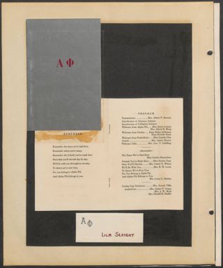 Delta Mu Chapter Scrapbook, 1963-1965, Page 22
