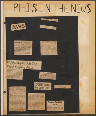 Delta Mu Chapter Scrapbook, 1963-1965, Page 5