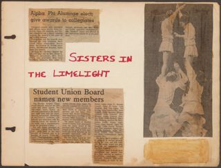Delta Mu Chapter Scrapbook, 1973-1977, Page 11