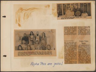 Delta Mu Chapter Scrapbook, 1973-1977, Page 26