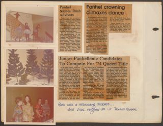 Delta Mu Chapter Scrapbook, 1973-1977, Page 8