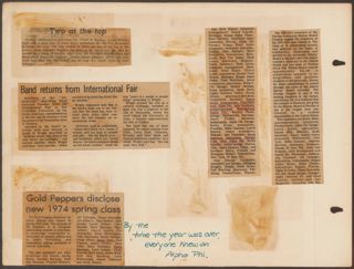 Delta Mu Chapter Scrapbook, 1973-1977, Page 25