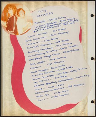 Delta Mu Chapter Scrapbook, 1978-1979, Page 2