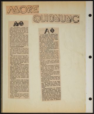 Delta Mu Chapter Scrapbook, 1978-1979, Page 12