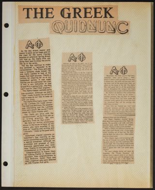 Delta Mu Chapter Scrapbook, 1978-1979, Page 11