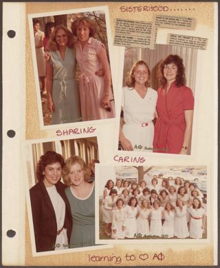 Delta Mu Chapter Scrapbook, 1980-1982, Page 17