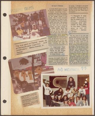 Delta Mu Chapter Scrapbook, 1980-1982, Page 13