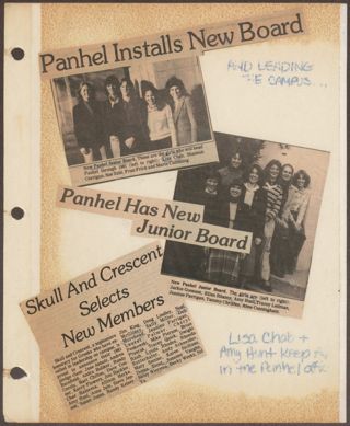 Delta Mu Chapter Scrapbook, 1980-1982, Page 3