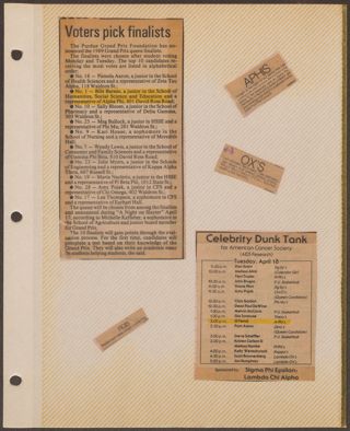 Delta Mu Chapter 1989-1990 Scrapbook, Page 5