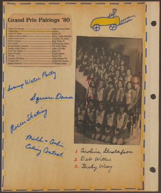 Delta Mu Chapter Scrapbook, 1980, Page 10