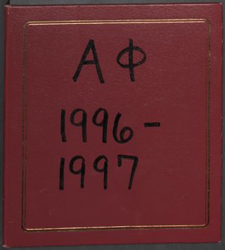 Delta Mu Chapter Scrapbook, 1996-1997