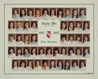 Zeta Theta Chapter Composite Photograph, 1981-1982