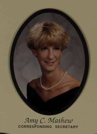 Epsilon Beta Chapter Composite, Amy C. Mathew, 1990-1991