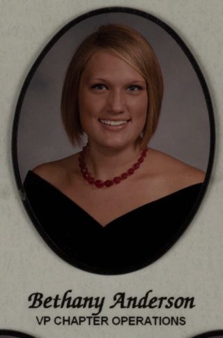 Epsilon Beta Chapter Composite, Bethany Anderson, 2005-2006