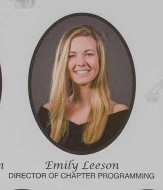 Epsilon Beta Chapter Composite, Emily Leeson, 2017-2018